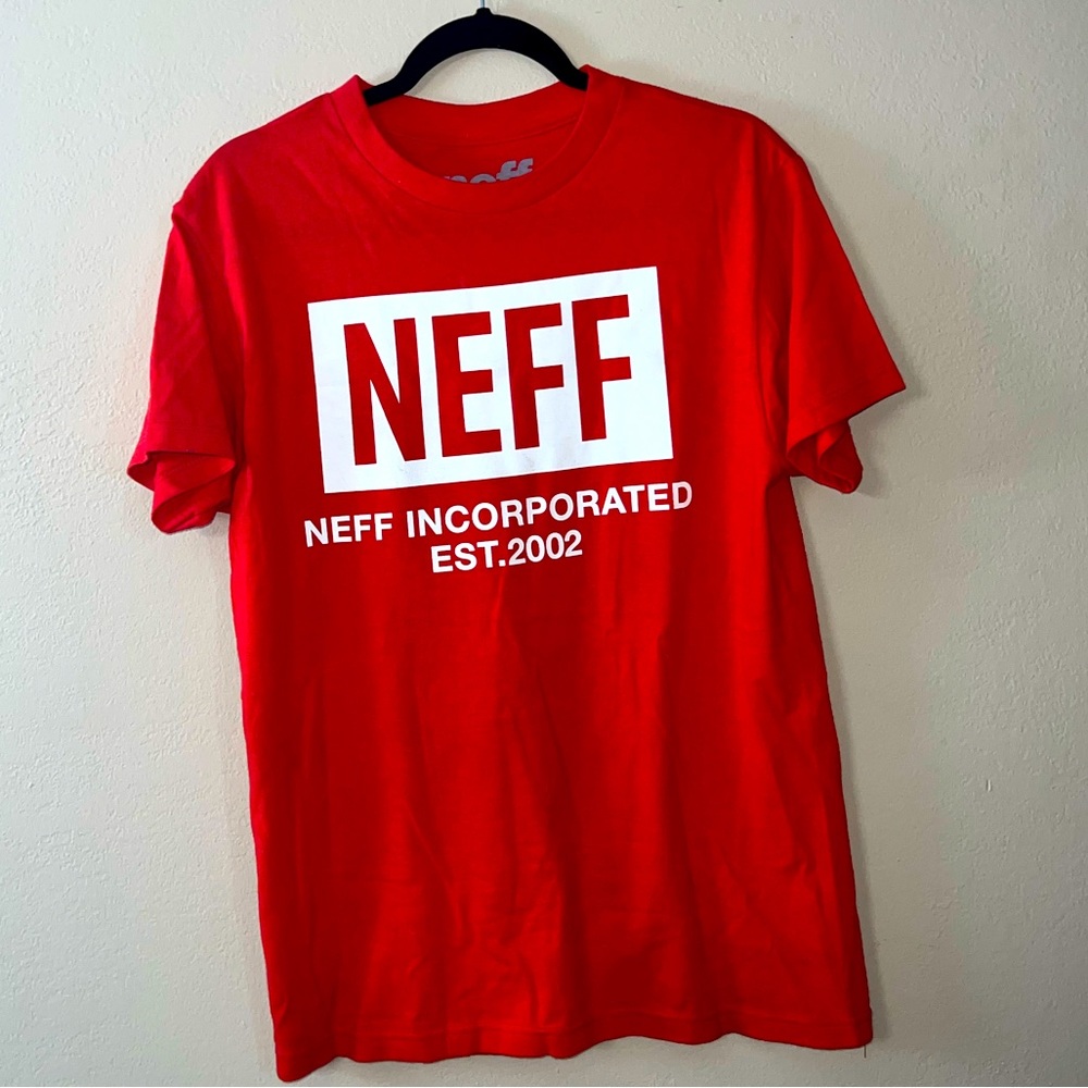 Neff, size M, red short sleeve t shirt